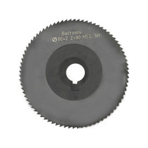 Cutting mill 80x2x22 Z=80 type 1 with hub and shaft HSS Nit GOST 2679-93 Beltools