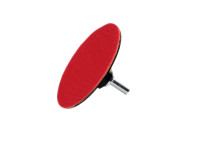 Тарелка опорнаяная Ф100 мм, М14, для алмазных шлифлистов, липучая основа, жесткая, + адаптер