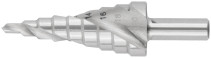 HSS step drill for metal, spiral profile, 9 steps, 4-20 mm