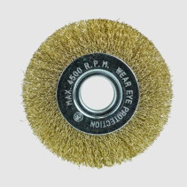 Disc cord brush (latuned steel 0.3 mm, diameter 100 mm, fit 22.23 mm) BERGER BG1733