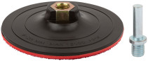 Grinding disc with Velcro, M14 nut + drill adapter, 125x3 mm