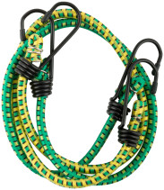 Rubber luggage straps, steel hooks, 2 pcs., 7x600mm