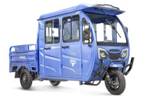 Грузовой электротрицикл Rutrike Рейс 1300 60V1200W, темно-синий матовый