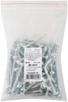 A semi-cylindrical screw. a head with a full thread of pins. DIN 7985 5x50 (packing 100 pcs)