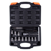 Set of milling cutters for straightening diesel nozzle saddles, case, 17 pieces AFFIX AF10315117C