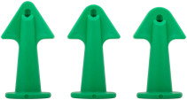 Replaceable plastic nozzles for sealant guns, a set of 3 pcs.
