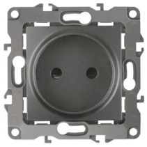Розетка ЭРА Серия 12 12-2105-12 2P 16A-250В IP20 графит
