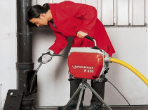 Electromechanical cleaning machine R 650 complete with vibration dampening hose