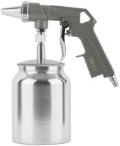 Sandblasting gun, aluminum bottom tank 1000 ml, quick-release connection, 240 kg/min