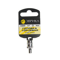 Socket head 4mm 1/4" 6-sided L=30mm (with holder) EUREKA ER-90201H 1/384