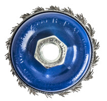 Bowl-shaped twisted reinforced Practice Cord Brush 65 mm M14 (1 pc.) blister (032-485)