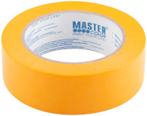 Golden paint tape, rice paper, heat resistant. up to 120°C, UV resistance up to 30 days, 36 mm x 50 m