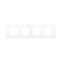 4-post frame, natural glass (white) LK80