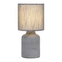 D7043-502 Настольная лампа Rivoli Sabrina D7043-502 1 * Е14 40 Вт керамика черная с абажуром