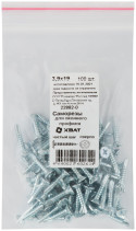 Self-tapping screw for window profile, frequent thread pitch, tip drill bit No. 2 3.9x19 (packing 100 pcs.)
