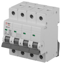 Автоматический выключатель ЭРА PRO VA63-4P63C4.5 ВА47-63 4P 63А кривая C 4,5кА