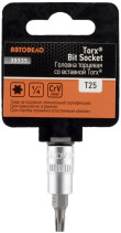 Головка со вставкой TORX T25 (1/4";L=38mm) АвтоDело (39335)