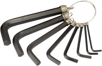 Набор Г-обр. шестигранников 8 пр. (2,0-10,0мм)(на кольце) BERIL