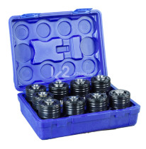Set of threading heads for manipulator ETM-30, GTM24, ISO 529, M6-M30, 9 pcs.