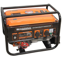 MegArsenal GBL3500E gasoline generator (3.5 / 3.2 kW; manual + electric starter)