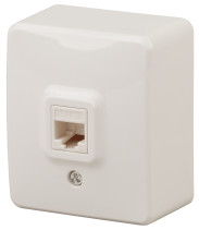 Розетка ЭРА Эксперт 11-3203-02 информационная RJ45 ОУ IP20 слоновая кость