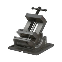 Globe machine vise for drilling machines L jaws 100 mm, QKD100 series