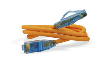PC-LPM-UTP-RJ45-RJ45-C6-1M-LSZH-OR Patch Cord U/UTP, Cat.6 (100% Fluke Component Tested), LSZH, 1M, Orange