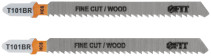 Wood canvases, HCS, ground at a free angle, reversible teeth, 100/74/2.5 mm (T101BR), 2 pcs.