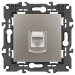 Розетка ЭРА Elegance 14-3107-16 RJ45, титан