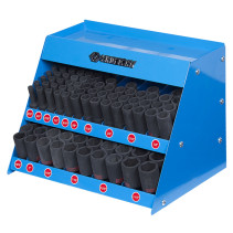Stand with impact deep end heads 1/2", 5/16"-1&1/4", 4435S series, 110 pieces KING TONY 4466SP