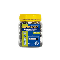 Screwdriver bit PRACTICE "Profi" PH-2 x 50mm for giprok, with limiter (25 pcs), jar (648-373)
