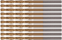Drill HSS metal, titanium coating 3.1 mm (10 PCs)