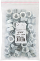 Гайка оцинкованная М12 100 шт DIN 934 фасовка