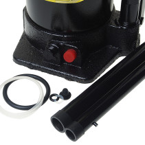 Домкрат гидравлический ER-80302 бутылочный с клапаном 32т, ремкомплект (выс. подъема 285-465мм) ЭВРИКА /1/2