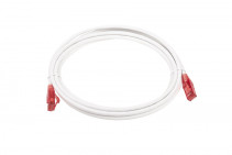 PC-LPM-UTP-RJ45-RJ45-C5e-3M-LSZH-WH Patch Cord U/UTP, Cat.5e (100% Fluke Component Tested), LSZH, 3M, White