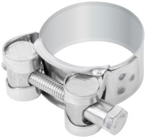 Хомут обжимной силовой шарнирный, нерж.сталь 32-35 мм