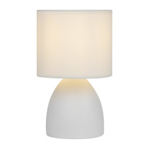 Rivoli Nadine 7042-502 Table Lamp 1 * E14 40W ceramic white with lampshade