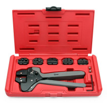 Press pliers with parallel closing of CTF matrices