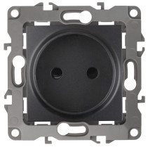 Розетка ЭРА Серия 12 12-2105-05 2P 16A-250В IP20 антрацит