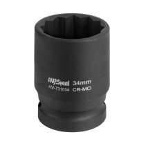 Головка ударная 3/4" 12-гранная 34мм "AV Steel" AV-731034