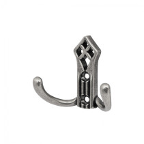 Hook metal two-horn metal PALAZZO antique silver AKS