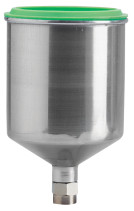 AS-0013A2 Бачок верхний алюминиевый 0.6 л. для покрасочного пистолета "Краскопульта"