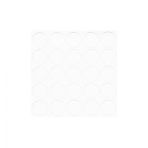 Заглушка самоприлипающая к эксцентрику белый шагрень (02) AKS (лист-70шт.)