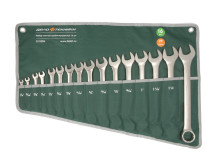 Набор ключей комбинированных дюймовых 16 шт. (1/4", 5/16", 3/8", 7/16", 1/2", 9/16", 5/8", 11/16", 3/4", 13/16", 7/8", 15/16", 1", 1-1/16", 1-1/8", 1-1/4"), планшет тетрон