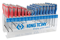 Stand with standard screwdrivers, series 1421, 1422, 96 pieces KING TONY 31416MR