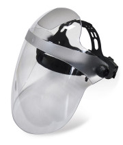 Щиток лицевой. Толщина экрана 2 мм. Наголовник с откидным механизмом