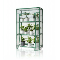 Greenhouse greenhouse on the windowsill Geoplastboard 46x24x75 cm 3 shelves color green