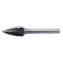 Carbide parabolic borehole with a pointed tip type G d10 single large notch