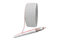 S-M-75-PVC20 ERA Coaxial Cable SAT 50 M, 75 Ohm, Cu/(Cu 75% braid), PVC, color white, coil 20 m