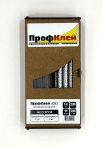 Клеевые стержни ПрофКлей-8232 ассорти (прозрачные - серебро), 11х200 мм, 14 шт, 280 г